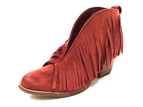 Coconuts by Matisse Women's Lambert Rust Fringed Booties