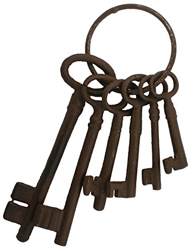 Algopix Similar Product 2 - Cast Iron Skeleton Key Set Jail Cell