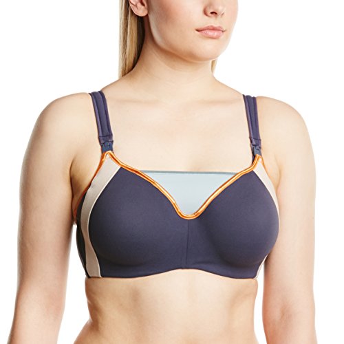 Cake Lingerie High-Impact Maternity Nursing Orange Zest Sports Bra