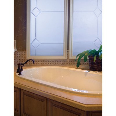 

Designer Lorraine 74" x 44" Whirlpool Bathtub Finish: White