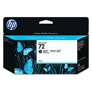 HP Genuine Brand Name, OEM C9403A (HP72) HP 72 Matte Black Ink Cartridge (130ML) for DesignJet T1100 Series, DesignJet T1120 Series, DesignJet T1200 Series, DesignJet T610 Series, DesignJet T620 Series, DesignJet T770 Series Printers