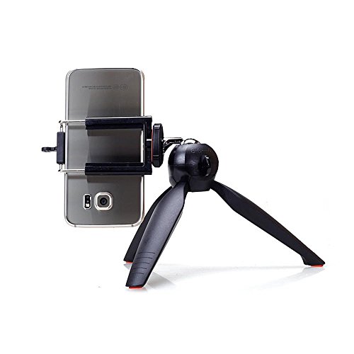 YunTeng YT-228 Mini Tripod Mount + Phone Holder Clip Desktop Self-Tripod for Mobile Phones and Digital Camera