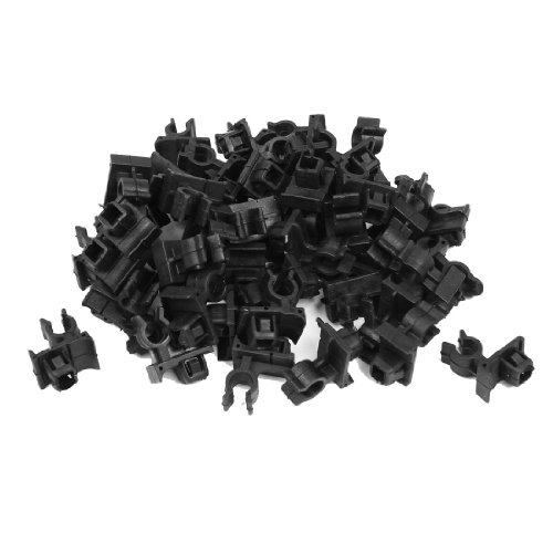 

50PCS Black Plastic Rivet Trim Panel Car Door Retainer Clips 8mm Hole