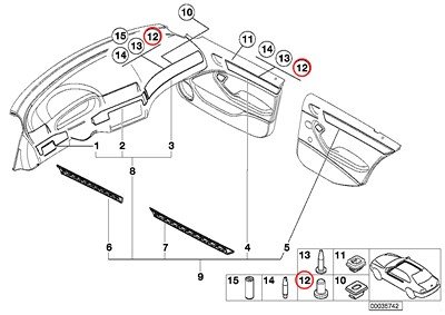 

BMW Genuine Fine Wood Trim Interior Moldings Titan Line Threaded Bolt D=6X12 320i 323i 325i 325xi 328i 330i 330xi 323i 325i 325xi 328i 328xi 330i 330xi 335i 335xi M3 323i 328i 328xi 335d 335i 335xi M3 325xi 328i 328xi 328i 328xi