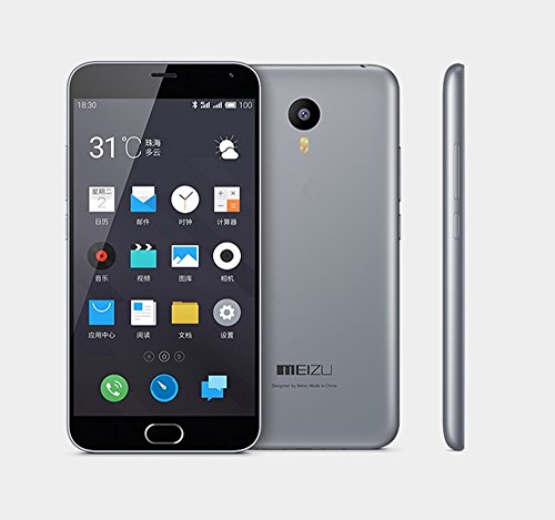 MEIZU m2 note Unlocked Cell Phones Android 5.1 MTK6753 Octa Core 5.5 Inch 1920x1080 pixels FHD Screen 2GB 16GB 3100mAh Flyme 4.5 Dual SIM (Grey)