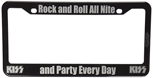 KISS Rock and Roll All Nite and Party Every Day License Plate Frame