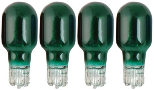 Moonrays 11692 4-Watt Wedge Base Light Bulbs, 4 Pack, Green