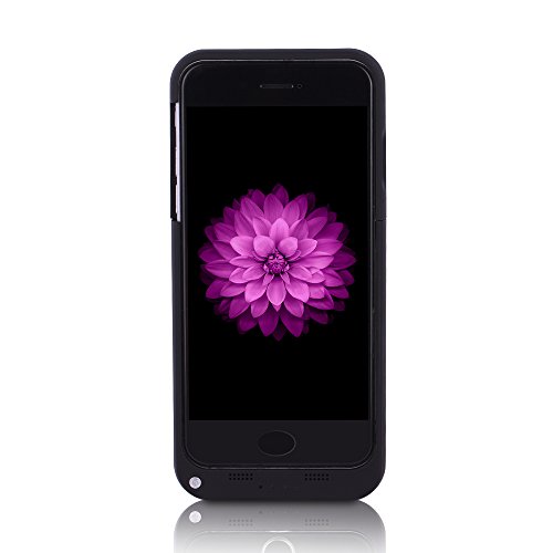 BSWHW Portable 3200 mAh with 4.7 inch Charging Case Cover/Mobile Power Bank Stand Charger External Power Bank Case / Rechargeable Power Protection case /Backup Battery Charger for iphone 6 (Black)