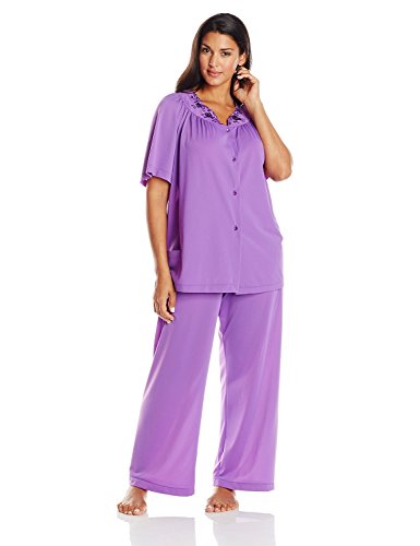 

Shadowline Women's Plus-Size Petals Short Sleeve Pajama