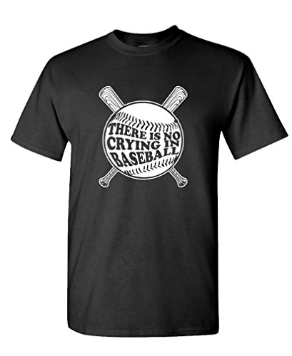 THERE'S NO CRYING IN BASEBALL softball - Mens Cotton T-Shirt