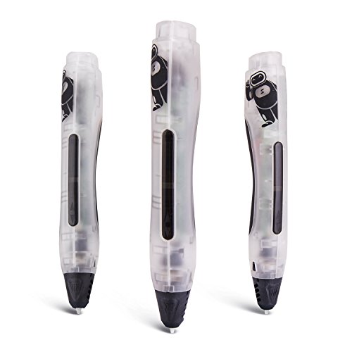 3D Printing Pen,The Fourth Generation 3d Art Pen for Doodling, Art & Craft Making, 3D Modeling and Education Comes with 1.75mm PLA Filament Refill (Crystal)