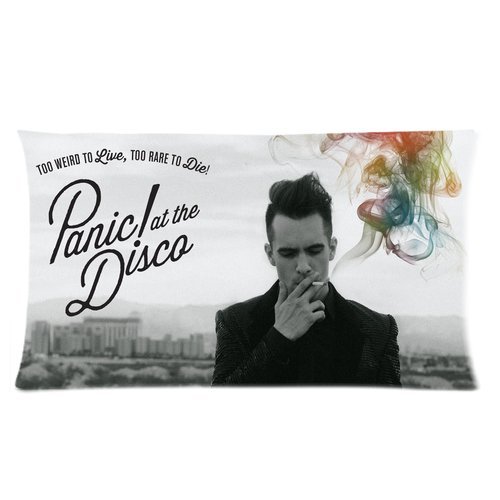 Custom Cotton & Polyester Soft Rectangle Zippered Pillow Case Cover 20X36 (Two Sides) - Music Star Band Series - Panic At The Disco Album This Is Gospel Poster Brendon Urie Smoke Color Smoke Pattern Personalized Pillowcase For Fans Design