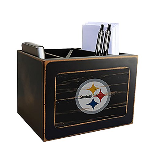 NFL Pittsburgh Steelers Distressed Team Logo Desktop Organizer