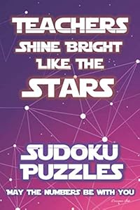 Sudoku Puzzles for Teachers: 2 Per Page - 202 9x9, FULL SIZE LARGE PRINTED Easy to Extreme, Rules & Answers. Plenty of Margin Space. Teaching Themed ... / End of Year. Pink Star Movie Inspire (SMA3)
