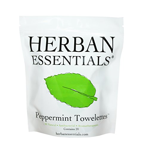 Herban Essentials Towelettes-Peppermint