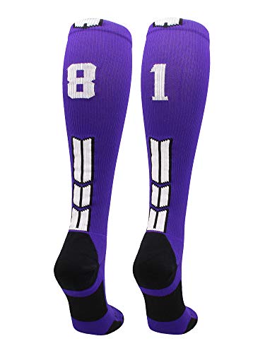 Algopix Similar Product 12 - MadSportsStuff Player Id Number Socks