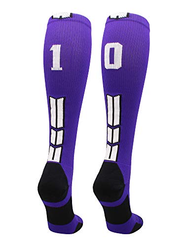 Algopix Similar Product 13 - MadSportsStuff Player Id Number Socks