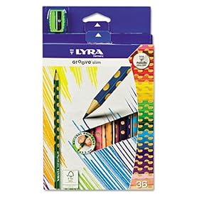 Dixon 2821360 - Groove Slim Colored Pencils, Assorted, 36 per Pack-DIX2821360