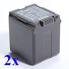 ATC*2pcs Lithium Camcorder Battery for 2600mh Panasonic PV-GS90 SDR-H79 SDR-H79K SDR-H79P SDR-H80 SDR-H80S SDR-H80K SDR-H80A SDR-H80R SDR-H90 SDR-H90K
