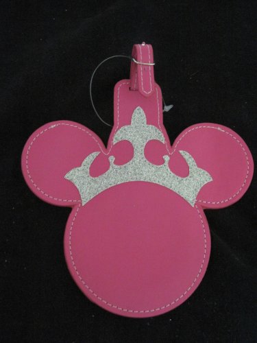 Disney Pink Princess Tiara Head Luggage Tag