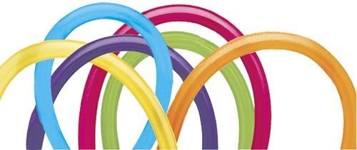 Qualatex 260 Tropical Assortment Twisty Modeling Balloons 100ct