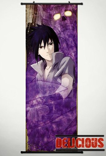 Home Decor Japanese Anime Naruto Cosplay Wall Scroll Poster Uchiha Sasuke 17.7 X 49.2 Inches-P104494001