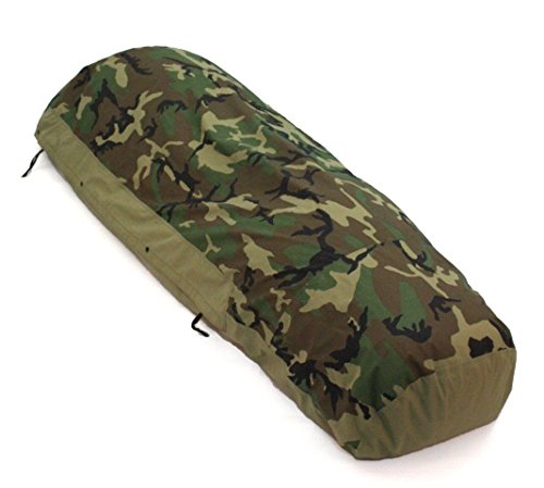 US Army Military Woodland Camouflage Camo GTX GORETEX Sleeping Bag BIVY COVER by US Government Tennier Industries GI USGI NSN 8465-01-455-6274 - Image 4