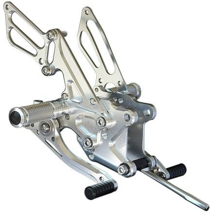

Sato Racing Billet Anodized Silver Reverse Shift Rear Set for Honda VFR800 / Interceptor ('02 - ) H-VFR8RSR-SV