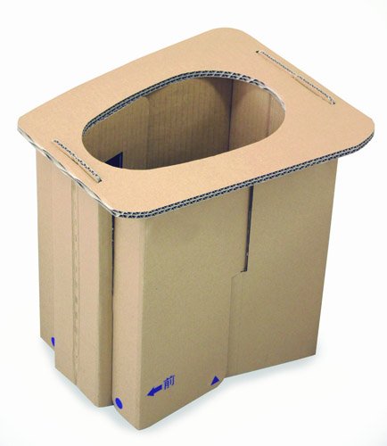【日本直邮】ケンユー 纸箱制造简易应急纸马桶1套(五次用装)