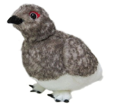 セキグチオリジナル 日本の動物 雷鳥 ぬいぐるみ  高さ21cm