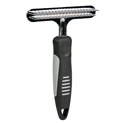 Algopix Similar Product 3 - Metal Dog Grooming Rake 2 Rows Fine