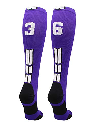 Algopix Similar Product 19 - MadSportsStuff Player Id Number Socks