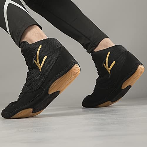 Men's Women's Boxing Wrestling Shoes Youth Combat Boxers Trainer Breathable Fighting Competition Shoes For Athletic Fitness_vogvips.com
