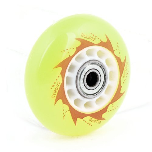 

Water & Wood 2.76" Dia Skating Shoes Yellow Plasitc Skate Wheel