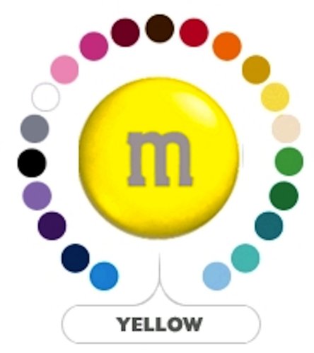 M&M's Yellow Milk Chocolate Candy 1LB Bag