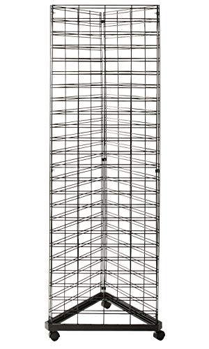 Algopix Similar Product 16 - Black Triangle Slat Grid Tower with
