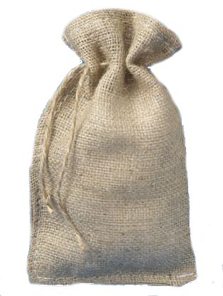 6 X 10 Burlap Bags with Drawstring - Lot of 100