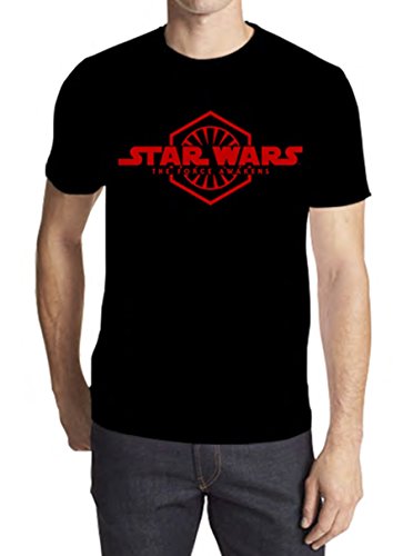 Star Wars Force Awakens First Order Logo Mens Black T-shirt
