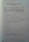 Contributions to the Founding of the Theory of Transfinite Numbers - The Open Court Series of Classics of Science and Philosophy, No. I