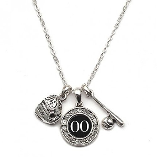Custom Player Jersey ID Baseball/Softball Necklace (Available in 39 numbers)