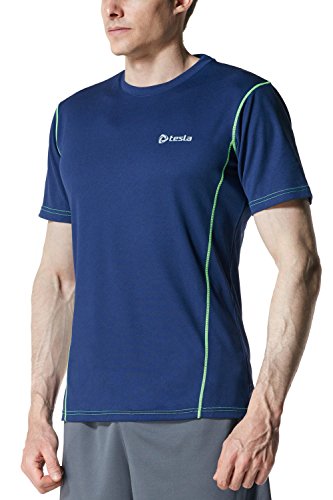 Tesla Men's Upgraded HyperDri 2.0 Short Sleeved Athletic Fit T-Shirt MTS05