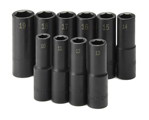 

SK Hand Tools 4033 10-Piece 1/2-Inch Drive 6 Point Deep Metric Impact Socket Set