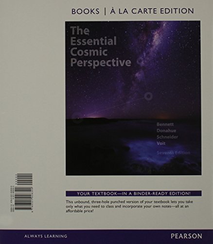 Essential Cosmic Perspective, The, Books a la Carte Edition &  Modified MasteringAstronomy with Pearson eText -- ValuePack Access Card -- for The Essential Cosmic Perspective Package by Jeffrey O. Bennett