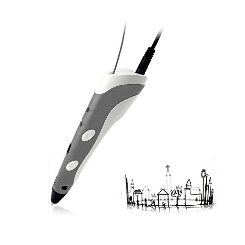 AFUNTA 3D Stereoscopic Printing Pen for 3D Drawing + Modeling + Arts + Crafts Printing 1.75mm ABS Filament (pen's color may vary)