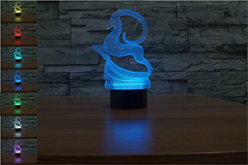 Algopix Similar Product 9 - YBest Deer 3D Optical Illusion LED Desk