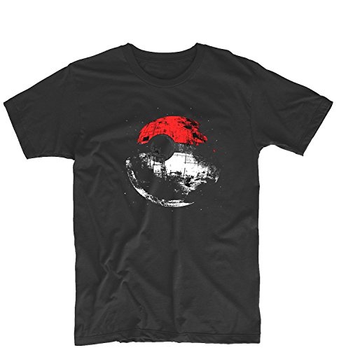 Poked to Death Pokemon Ball Pokeball Death Star Unisex Printing Design Tee