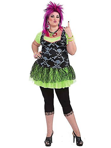 80's Punk Lady Plus Size Womens Costume