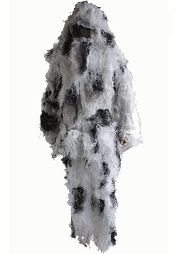 ギリースーツ ミリタリー 特殊隠密行動戦闘服 スナイパー 第一空挺団【スノーカモ】