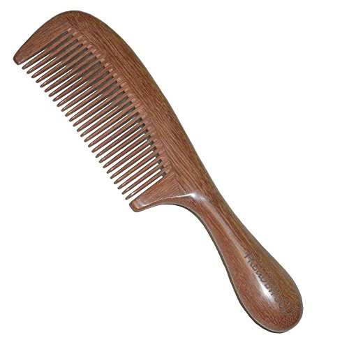 FREUDEWOOD Handmade 100% Sandalwood Wood Comb 7.4 X1.8