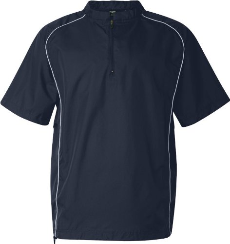 Rawlings Short Sleeve Quarter-Zip Pullover Windshirt - 9702